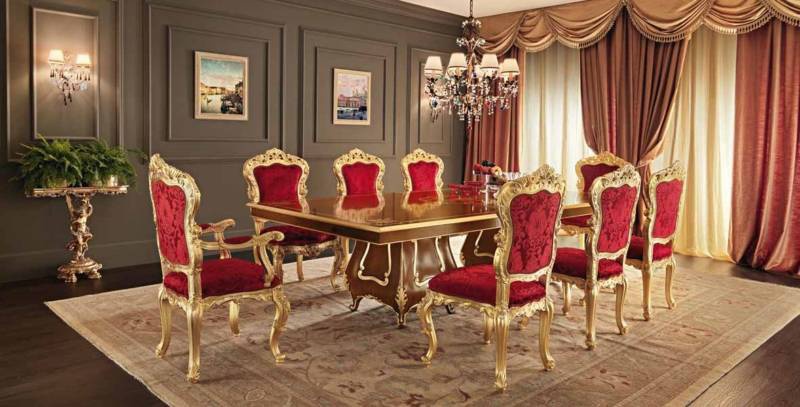 Dining room (dining set), Villa Venezia, Modenese Gastone