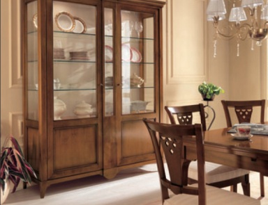 Set for the dining room solid wood veneer Salieri, Arve Style