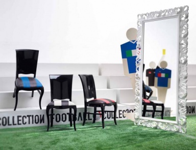 Chair with a frame made of solid wood Champions League, Modenese Gastone