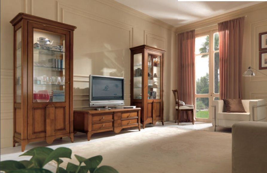 Sofa set solid wood veneer Salieri, Arve Style