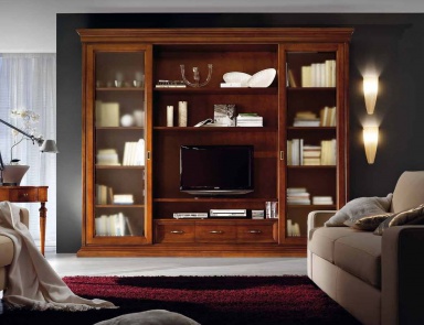 Cabinet for TV with sliding doors, Mirandola Export