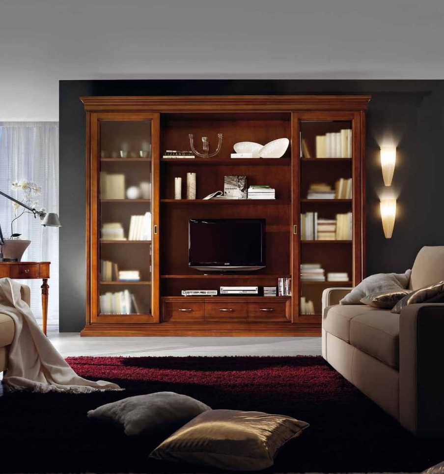 Cabinet for TV with sliding doors, Mirandola Export