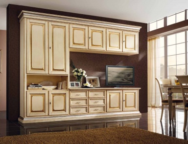 Modular system with space for TV, Mirandola Export