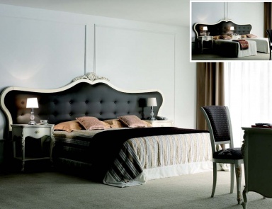 Headsets for rooms with a groove in the lacquer and textile Venere, Arve Style