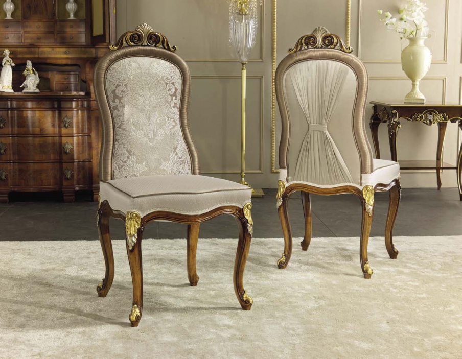 Chair in textiles with a high back Orpheo, Arve Style