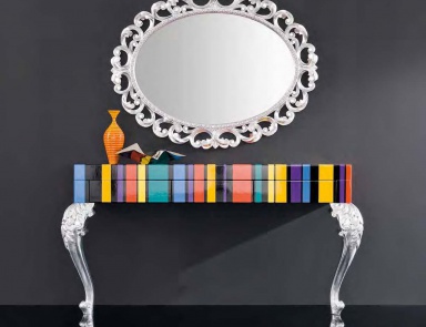 The console is made of solid wood Minimal Baroque, Modenese Gastone