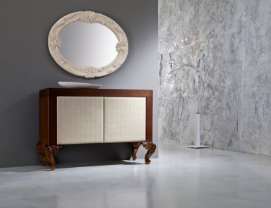 The cupboard body is made of solid wood Minimal Baroque, Modenese Gastone
