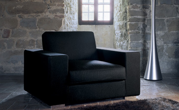 Chair in leather / textile upholstery, SUPEROTTO - Valdichienti
