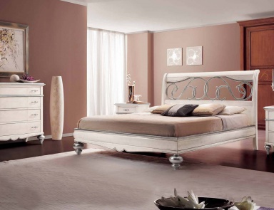 Bedroom (Suite bedroom) with a silver finish, Mirandola Export