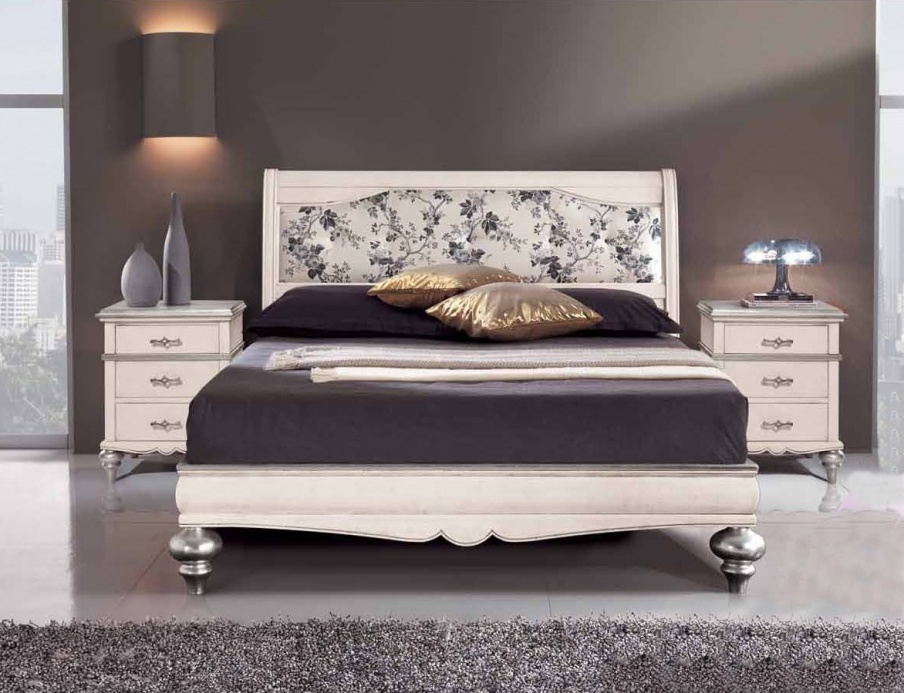 Double bed with high headboard, Mirandola Export
