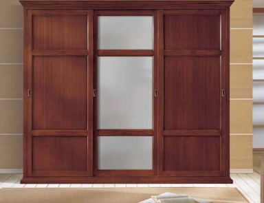 Wardrobe with inset frosted glass, Mirandola Export