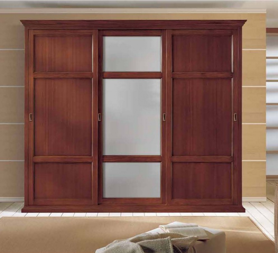 Wardrobe with inset frosted glass, Mirandola Export