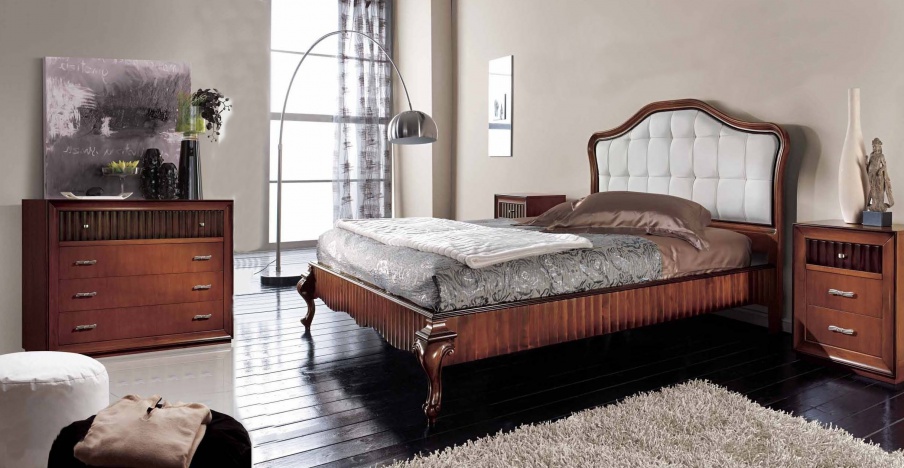 Bedroom (Suite bedroom) with finishes of cherry, Mirandola Export