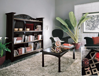 Sofa set in lacquer shade wenge Naima, Arve Style