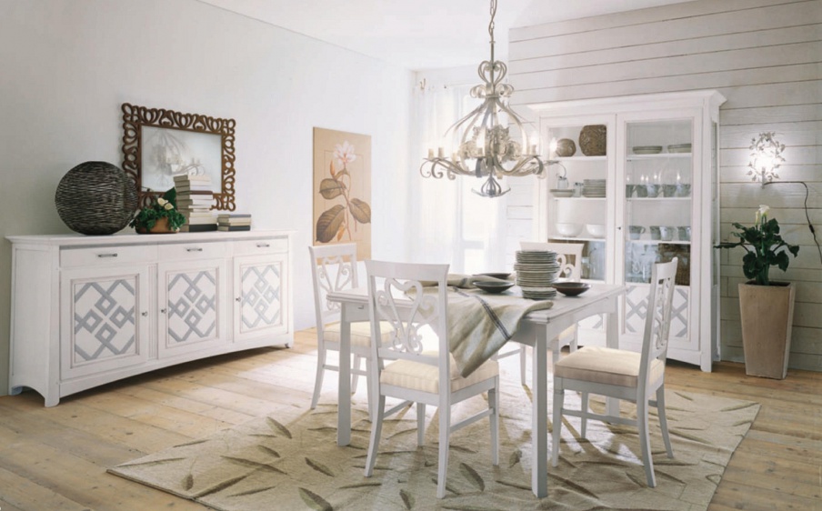 For dining room set in white color Naima, Arve Style