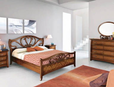 Set for bedroom in veneer with inlaid Naima, Arve Style