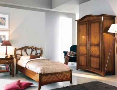 Headsets for bedrooms with carving and inlay Naima, Arve Style