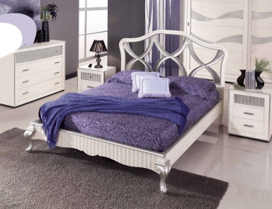Bedroom (Suite bedroom) with decorative headboard, Mirandola Export