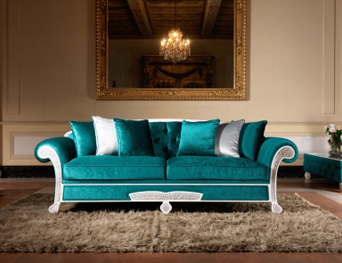 Sofa bed wooden frame Trevi, Domingo Salotti