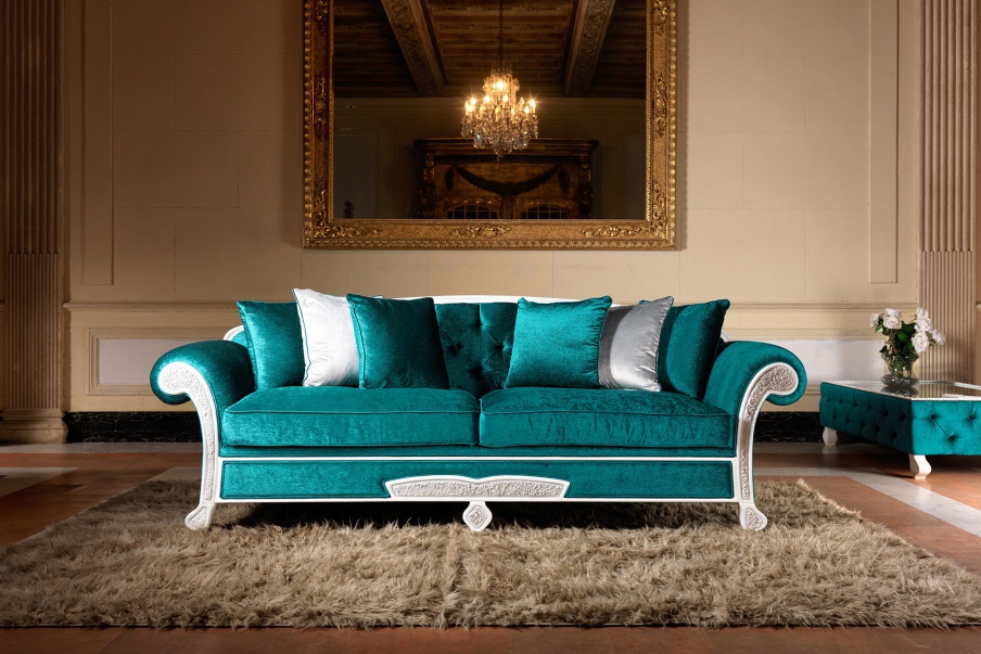 Sofa bed wooden frame Trevi, Domingo Salotti