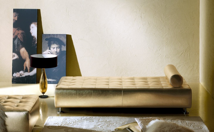 Couch in leather / textile upholstery, MAXISOFT - SUPEROTTO - Valdichienti