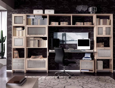 Modular system with desks, Mirandola Export