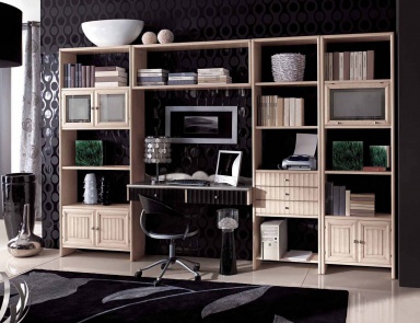 Modular system with open shelves, Mirandola Export