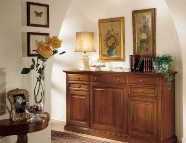 Sideboard with wooden frame, Mirandola Export