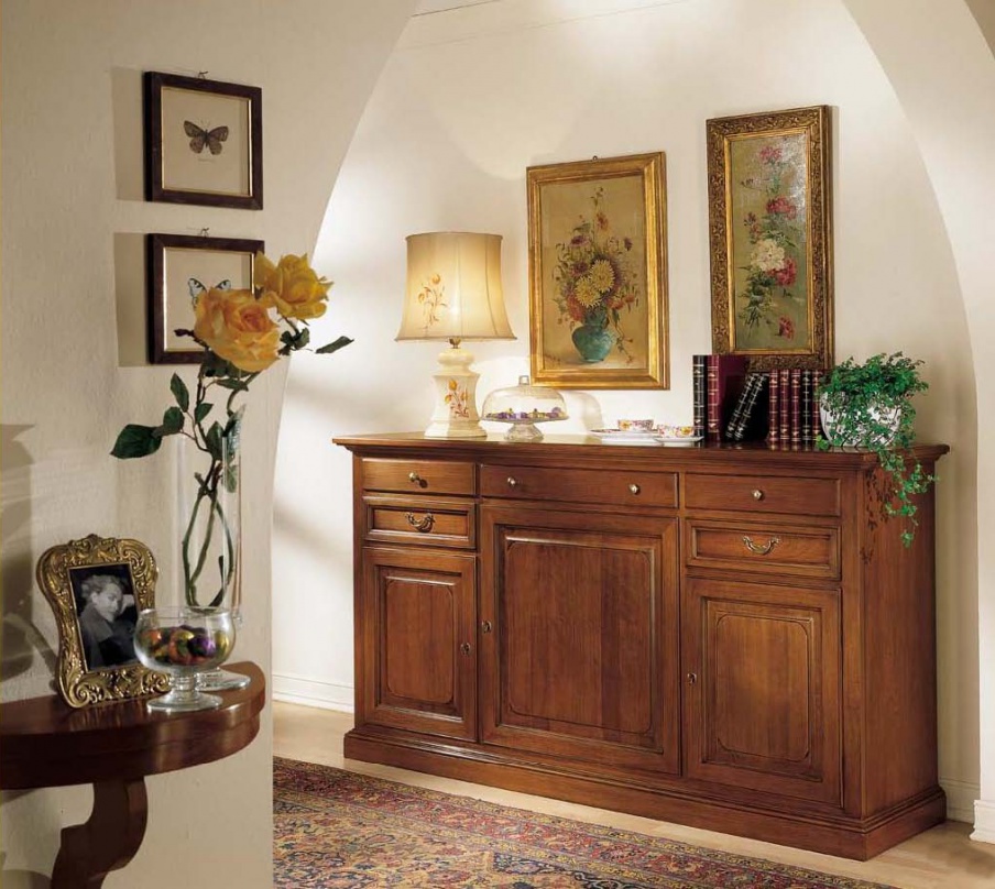 Sideboard with wooden frame, Mirandola Export