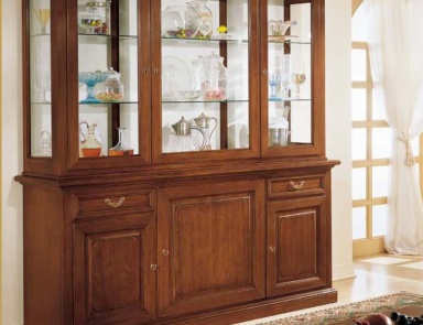 Sideboard with glass shelves, Mirandola Export