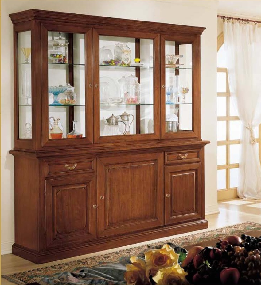 Sideboard with glass shelves, Mirandola Export