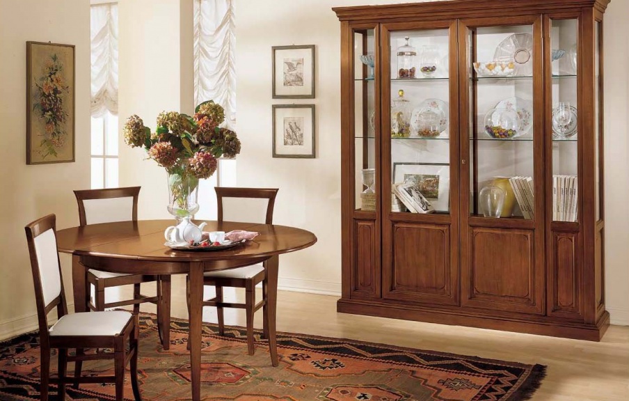 Dining room (dining set) wooden frame, Mirandola Export