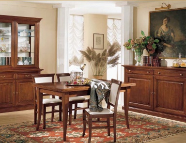 Dining room (dining set) wooden frame, Mirandola Export