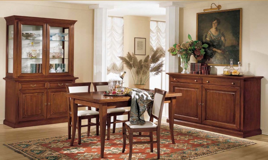 Dining room (dining set) wooden frame, Mirandola Export