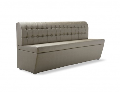 The club sofa with quilted backrest Jupiter, Domingo Salotti