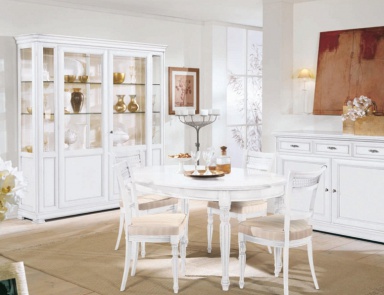 For dining room set in white lacquer Salieri, Arve Style
