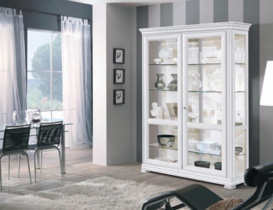 Showcase with 2 doors with glass Capri Style Arve