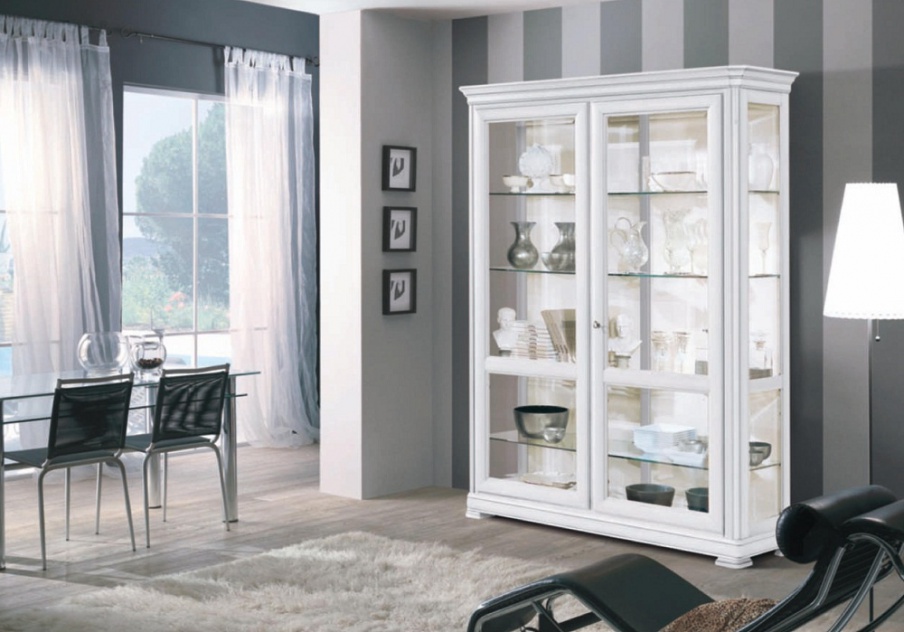 Showcase with 2 doors with glass Capri Style Arve