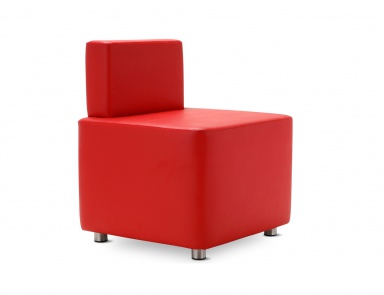 Chair in leather upholstery Ride, Domingo Salotti