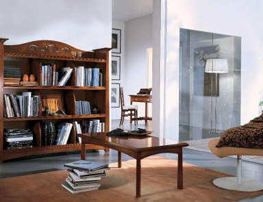 Sofa set in veneer finish with carving Naima, Arve Style