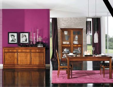 Dining room (set for the dining room) with fold-out table, Mirandola Export