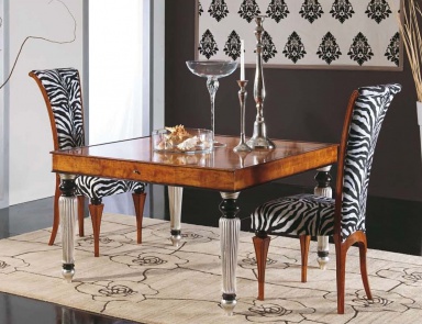 Dining room (dining set) with decorative chairs, Mirandola Export