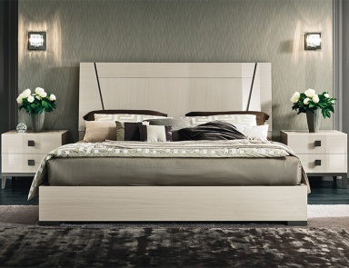 Double bed with high headboard Mont Blanc, Alf