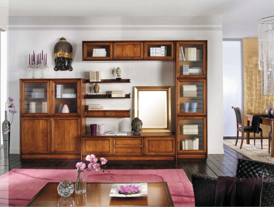 Modular system with open shelves, Mirandola Export