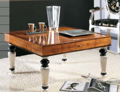 Coffee table with decorative legs, Mirandola Export
