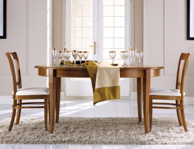 Dining room (set for the dining room) with sliding table, Mirandola Export
