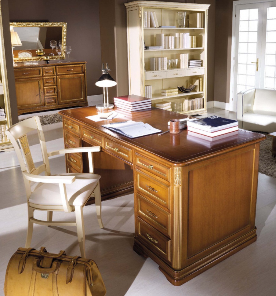 Writing Desk with frame of wood, Mirandola Export