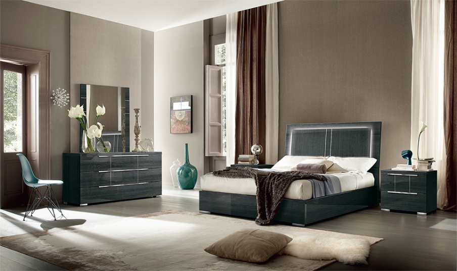 Headsets for bedrooms with metal moldings Versilia, Alf