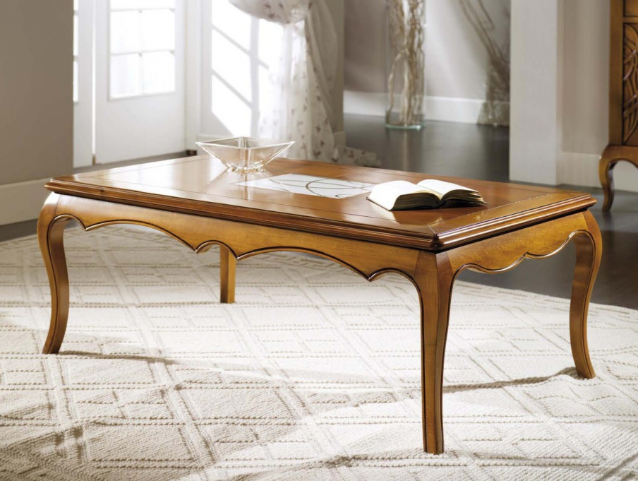 Coffee table with inset glass, Mirandola Export