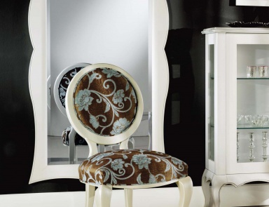 Chair with round backrest Lente, Mirandola Export (chair with textile upholstery)